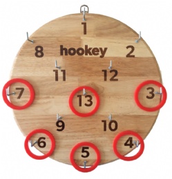 Wood Hookey Game Toss Game