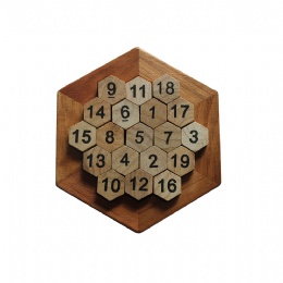38 Hexagon Wood Puzzle